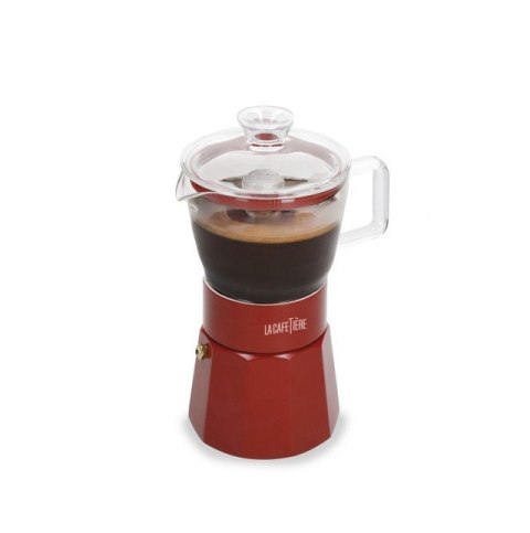 La Cafetiere Szklana Kawiarka Verona Czerwona, 290 ml