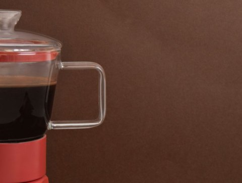 La Cafetiere Szklana Kawiarka Verona Czerwona, 290 ml