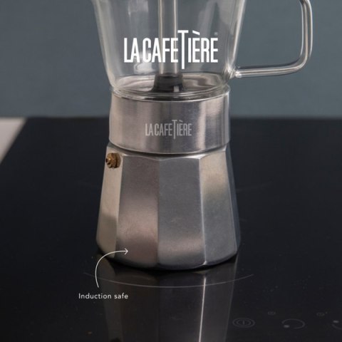 La Cafetiere Szklana Kawiarka Verona Srebrna, 290 ml