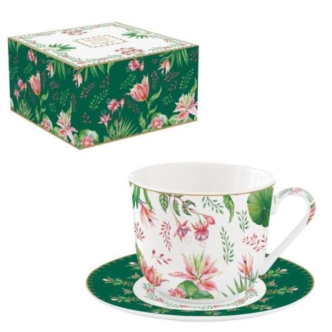 Easy Life Ogród Botaniczny — filiżanka ze spodkiem 370 ml