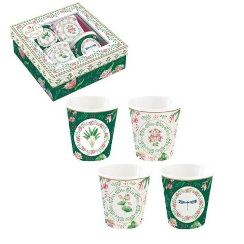 Easy Life Ogród Botaniczny — komplet 4 filiżanek do espresso 100 ml