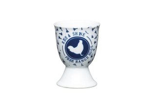 KitchenCraft Traditional Blue Hen — porcelanowy kieliszek na jajko