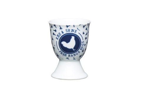 KitchenCraft Traditional Blue Hen — porcelanowy kieliszek na jajko
