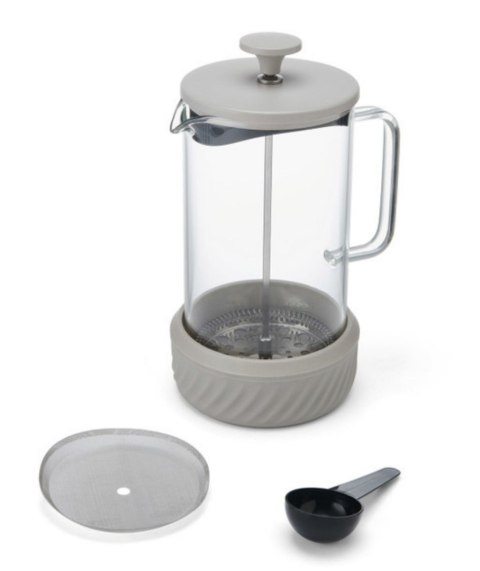 Zaparzacz do Kawy Typu French Press La Cafetiere Zero, kolor Kremowy, 1 litr