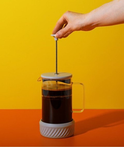 Zaparzacz do Kawy Typu French Press La Cafetiere Zero, kolor Kremowy, 1 litr