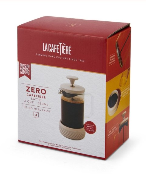 Zaparzacz do Kawy Typu French Press La Cafetiere Zero, kolor Kremowy, 350 ml