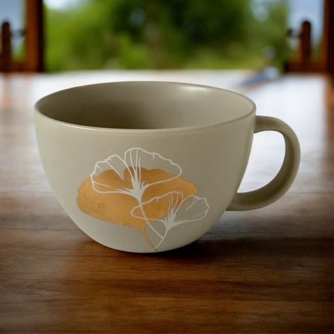 Paperproducts Design Złoty Liść — kubek porcelanowy 550 ml