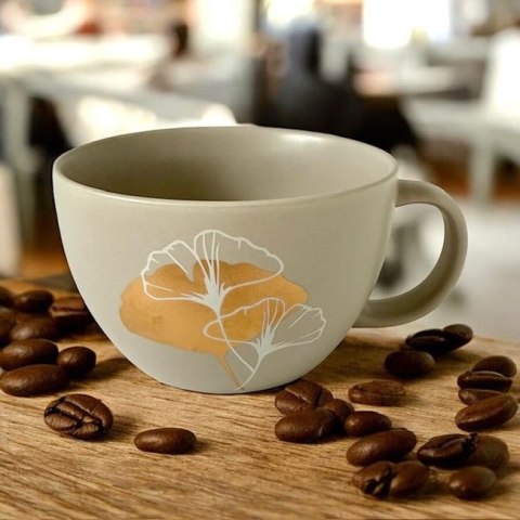 Paperproducts Design Złoty Liść — kubek porcelanowy 550 ml