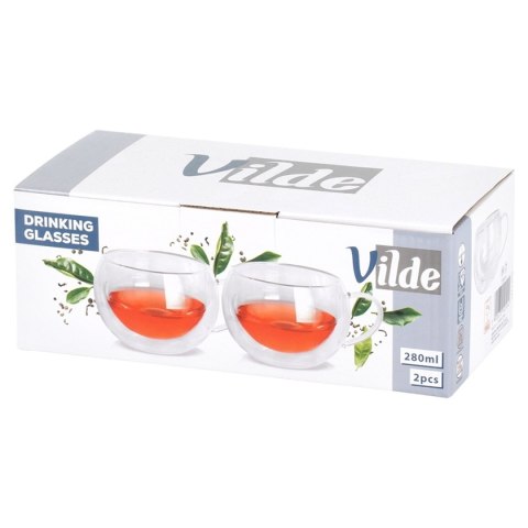 VILDE 139818 - komplet 2 szklanek z podwójną ścianką, 280 ml
