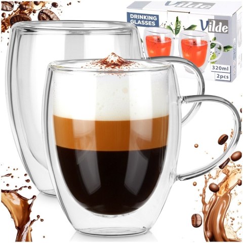 VILDE 139821 - komplet 2 szklanek z podwójną ścianką, 320 ml