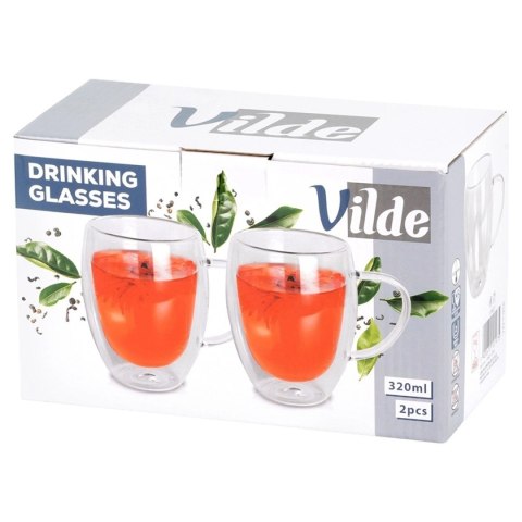 VILDE 139821 - komplet 2 szklanek z podwójną ścianką, 320 ml