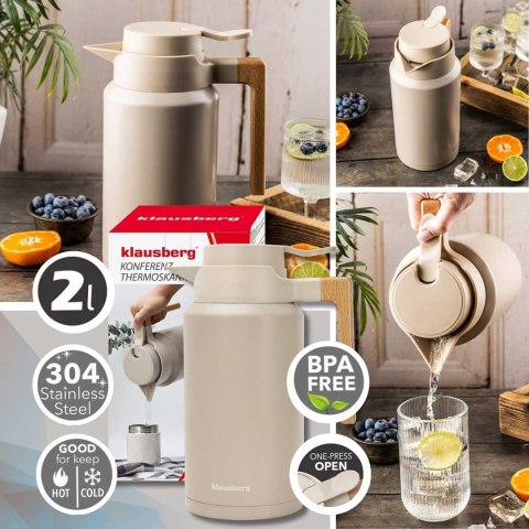 KLAUSBERG KB-9014 - dzbanek termiczny, 2 l