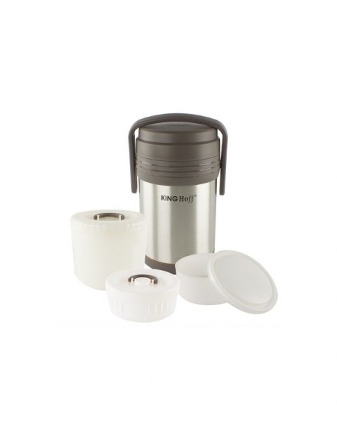 KINGHOFF KH-4075 — termos obiadowy 1,5 l z 3 pojemnikami