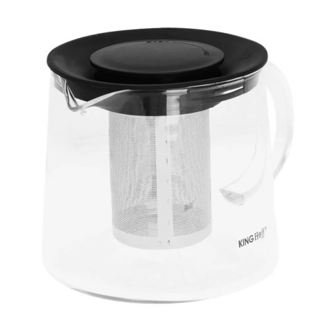 KINGHOFF KH-4845 — szklany dzbanek z zaparzaczem do herbaty, 1,5 l
