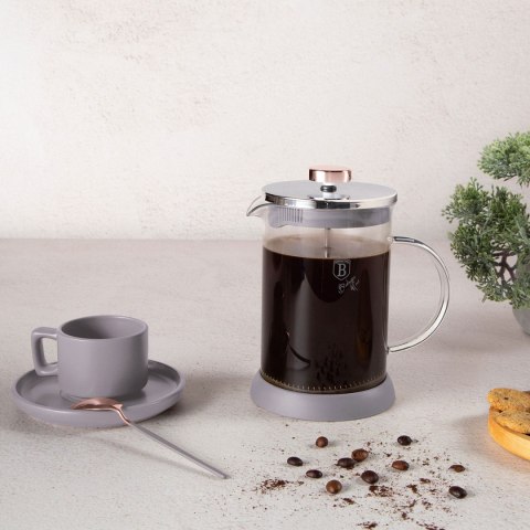BERLINGER HAUS Taupe BH-8589 — szklany French press do kawy i herbaty, 800 ml