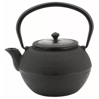 KINGHOFF KH-3332 – czarny żeliwny dzbanek z filtrem, 1,2 l