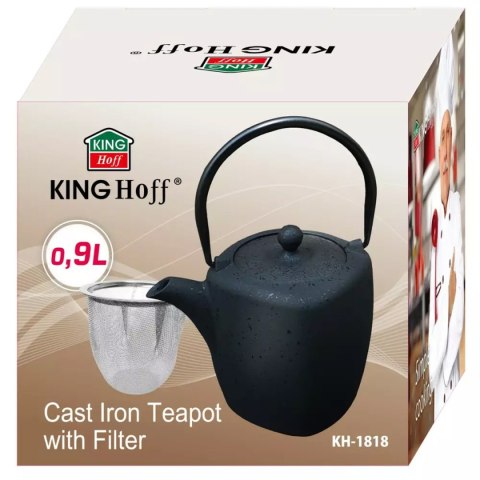 KINGHOFF KH-1818 - żeliwny dzbanek z filtrem, 900 ml
