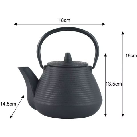 KINGHOFF KH-1846 - imbryk żeliwny 1 l i 2 czarki 115 ml