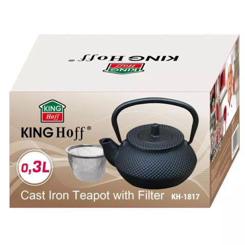 KINGHOFF KH-1817 - żeliwny dzbanek z filtrem, 300 ml