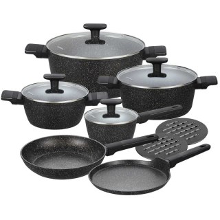 Klausberg KB-7830 - komplet garnków i patelni z marmurkową powłoką