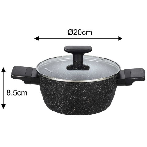 Klausberg KB-7830 - komplet garnków i patelni z marmurkową powłoką