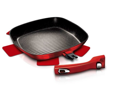 Berlinger Haus BH-6796 Burgundy — 3 patelnie i pokrywki Smart Lid