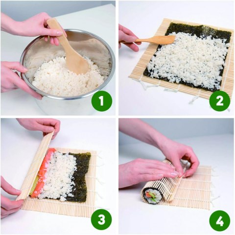 KINGHOFF KH-1704 - komplet do przygotowania i podawania sushi