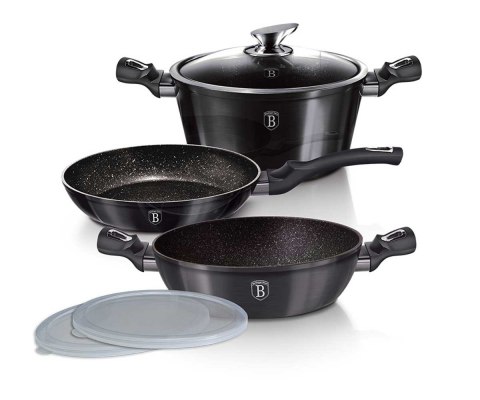 Berlinger Haus BH-6905 CARBON PRO – zestaw garnków i patelni