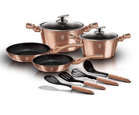 Berlinger Haus BH-6142 ROSE GOLD – zestaw garnków i patelni