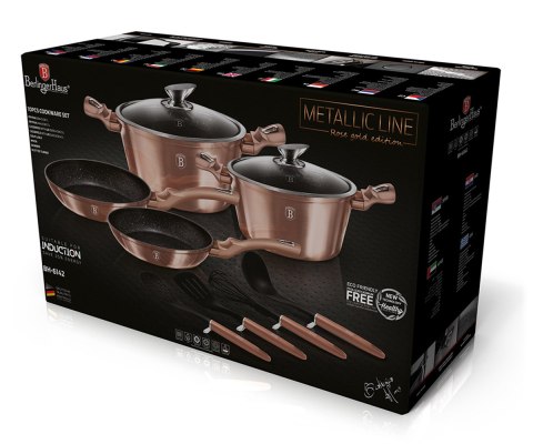 Berlinger Haus BH-6142 ROSE GOLD – zestaw garnków i patelni