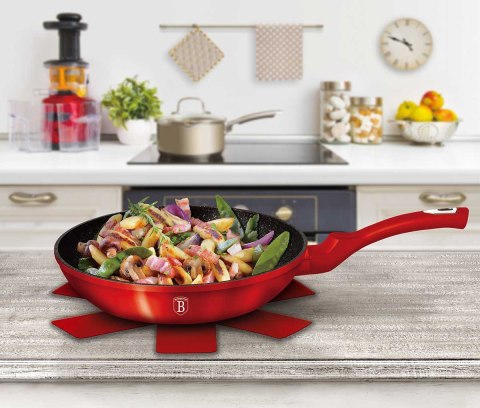 Berlinger Haus BH-6781 BURGUNDY METALLIC – zestaw garnków i patelni