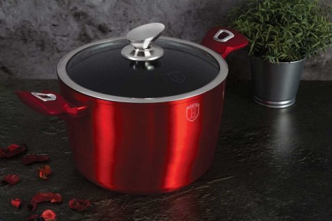 Berlinger Haus BH-6781 BURGUNDY METALLIC – zestaw garnków i patelni
