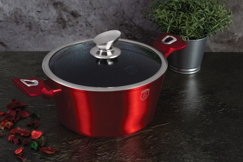 Berlinger Haus BH-7046 BURGUNDY — zestaw garnków i patelni z pokrywkami