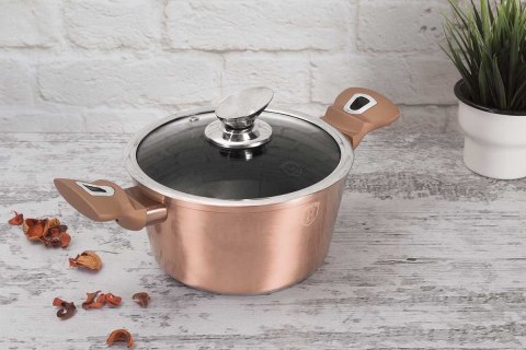 Berlinger Haus BH-7047 ROSE GOLD — zestaw garnków i patelni z pokrywkami