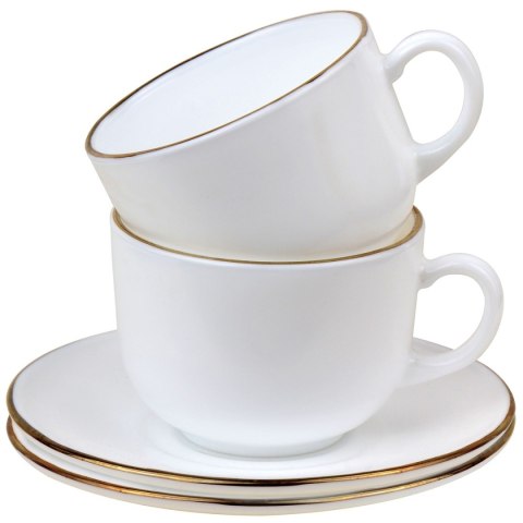 KINGHOFF OPAL KH-1929 - komplet 6 filiżanek 210 ml ze spodkami