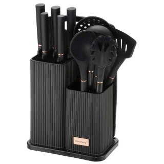 KLAUSBERG KB-7835 — zestaw 5 noży i 5 przyborów z deską i stojakiem