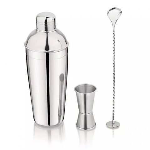 KINGHOFF KH-1705 — zestaw barmański z shakerem 750 ml, 3 elementy