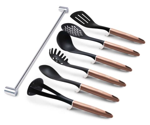Berlinger Haus BH-6328 Rose Gold — 6 przyborów i wieszak ścienny