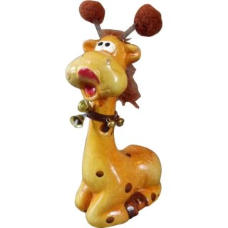 Brązowa figurka dekoracyjna Żyrafa, 19 × 9 cm