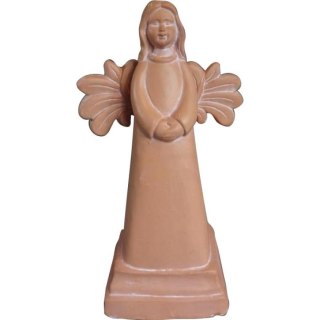 Ceramiczna figurka Anioł w kolorze gliny, 22 cm