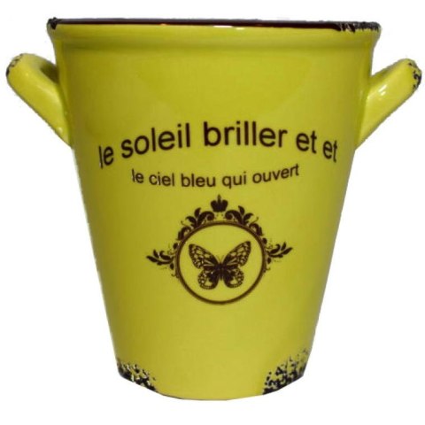 Seledynowy Ceramiczny Kubek-Osłonka w Stylu Vintage, Wysokość 10,5 cm