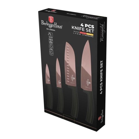 Berlinger Haus BLACK ROSE BH-2385 – zestaw 4 noży kuchennych