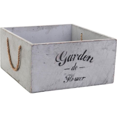 Drewniana osłonka Garden z uchwytami, 22 × 22 × 11 cm