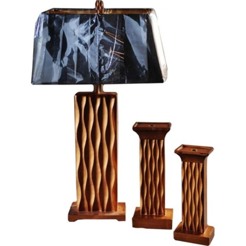 Goliat FL9303-01 — lampa z czarnym abażurem i wykończeniem w kolorze starego złota