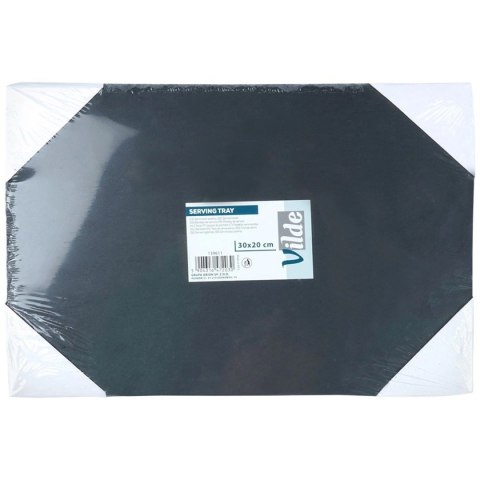 VILDE 139611 – czarna łupkowa taca do serwowania, 30 × 20 cm