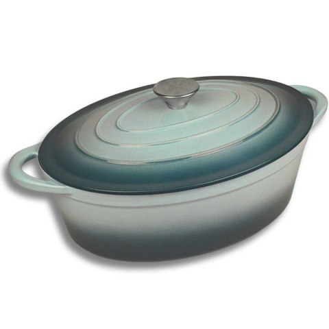 HAGE Sea Salt – emaliowana brytfanna żeliwna z pokrywką, 6 l
