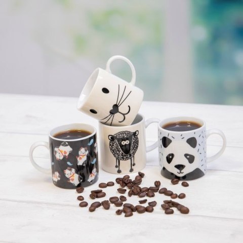 KitchenCraft Kocia buźka — filiżanka porcelanowa do espresso 80 ml