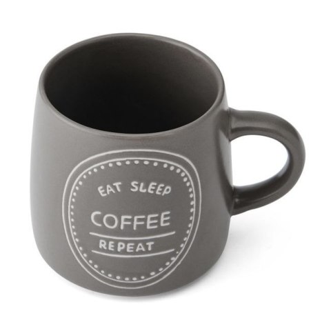Mikasa Eat Sleep Coffee Repeat — kubek kamionkowy 400 ml