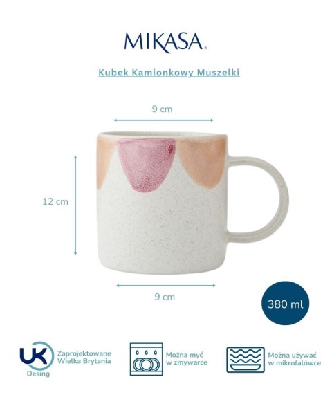Mikasa, Kubek Kamionkowy Muszelki - 380 ml