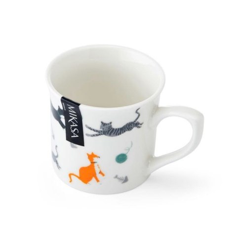 Mikasa Ryflowane Koty — kubek porcelanowy 250 ml